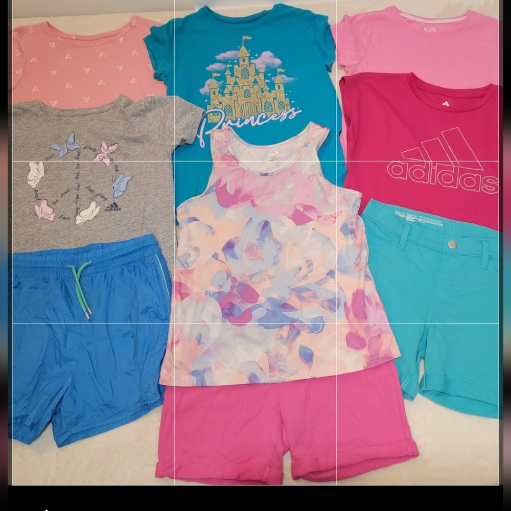 Girl's 10/12 Summer lot- shorts, tanks, tees!